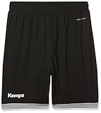 Kempa Kinder Core 2.0 Shorts, schwarz/dark grau melange, 164 (XS)