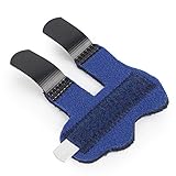 Fingerorthese Finger Trigger Fingerschutz Fingerbandage Fingerschienen mit Integrierter Aluminium Stütze für Schmerzlinderung, Geringes Gewicht und Komfort, Tendon Release Fixierung Der Finger (Blau)