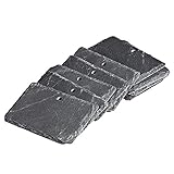 10 Stück Schiefer Pflanzschilder mit Metallstab, Witterungsbeständig, Wiederverwendbar Individuelles Kennzeichnen von Pflanzen und Kräutern Pflanzenstecker zum Beschriften Garten Schiefertafel S