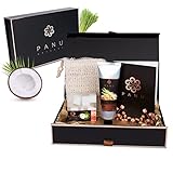 Panu Geschenkset Small - Entspannungs Geschenke für Frauen - Premium Gifts for Women Beauty Box - Wellnes Set für Frauen - Hochwertiges Geburtstagsgeschenk inkl. Glückwunschk