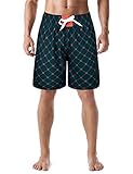 Nonwe Men's Bathing Suit Quick Dry with Pockets Soft Relaxed Fit Boho Board Shorts Green 40