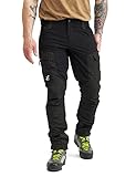 RevolutionRace Herren RVRC GP Pants, Hose zum Wandern und für viele Outdoor-Aktivitäten, Jet Black, L