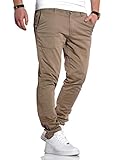 JACK & JONES Herren Chino Hose Chinos Herrenhose JJ Slim Fit (W32 L32, Beige)