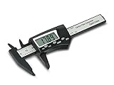 Daytools DMS-75C präzise digitale Schieblehre, Messschieber, 4 stelliges LC-Display, Umschaltbar zwischen mm und Inch, aus kohlefaserverstärktem Kunststoff, Messbereich bis 75mm, k