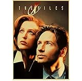 liuyushuo Poster The X-Files Poster Alien UFO TV-Serie Retro Poster Wandkunst Bild Für Zimmer Dekorativ 50X70 cm Kein R