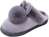 Ailovone Winter Plüsch Hausschuhe Damen Herren Unisex Hausschuhe Warme Indoor Rutschfeste Hausschuhe Baumwolle Slippers Kuschelige Schuhe Indoorsüße Hausschuhe Mit H