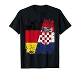 KROATIEN Shirt DEUTSCHLAND KROATIEN Freundschaft Flagge T-S