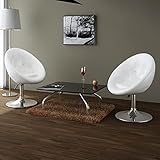 WELLIKEA Barhocker 2 STK. Weiß