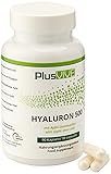 PlusVive - Hyaluron 500 - hochdosiert: 500 mg Hyaluronsäure pro Kapsel - plus 3 mg Apfel Stammzellen - 90 vegane Kapseln - Hergestellt in D
