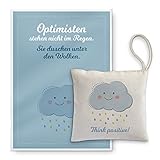 Lavendel Kissen, Kissen mit Karte, Lavendelsäckchen, Duftsäckchen Kleiderschrank, Raumduft, Mottenschutz, Schrankduft, Autoduft, Geschenke Entspannung, Wolken-DUSCHE