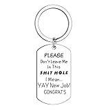 BESPMOSP Schlüsselanhänger mit Aufschrift 'Coworker Leaving Gifts Wertschätzung', Geschenk zum Ruhestand, Dankeschön, Schlüsselanhäng