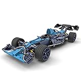 BLEN Technics F1 Autobausteine, 1348+Pcs Customized Blue Racing Car Bricks Model, 1348+Pcs Construction Kits Kompatibel mit Lego, Racing Car Toy, MOC Building S