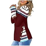 Sexy Leoparden Basic Casual Shirt Trendige Oberteile FüR Damen Print NäHte Pullover Tunika Mit SchräGhalsausschnitt Locker Geschnittene Bluse Mit Langen ÄRmeln S