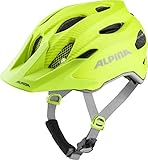 ALPINA Unisex - Kinder, CARAPAX JR. FLASH Fahrradhelm, be visible matt, 51-56