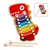 iPobie Xylophon Holzspielzeug Musikinstrument, Glockenspiel für Kinder, Baby Schlag