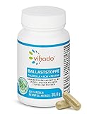 Vihado Ballaststoffe – pflanzliche Kapseln mit Bambusfasern, Extrakten aus Löwenzahn, Acai Beeren und Chlorella Algen – natürliches Nahrungsergänzungsmittel mit bewährten Pflanzenstoffen – 60 Kap