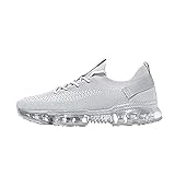 YOUQQI Sneakers Damen Mode Air Cushion Sneakers Athletische Leichte Freizeitschuhe Casual Lace Up Sportschuhe Bequem Freizeitschuhe Freizeit Leichtgewicht Laufschuhe Outdoor Rutschfeste F