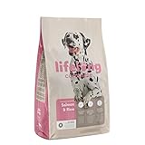 Amazon-Marke: Lifelong Complete Komplett-Trockenfutter für ausgewachsene (ADULT) Hunde, mit Lachs und Reis, 1 x 15 kg