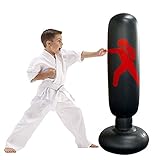 Boxsack Stehend Für Kinder - JanTeelGO Freistehender Standboxsack 160cm für Sofortiges Zurückprallen Boxing Trainer zum Üben von Karate,Taekwondo zur Entlastung von Erw