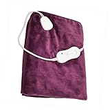 ErZhuiZi Heizdecke Kuscheldecke Flanell 150x180cm Elektrische Wärme Heizdecke Flanell Überhitzungsschutz Up-to-5 Stunden Auto-Off-T
