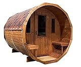 bambus-discount.com Saunafass liegend, Bausatz - Sauna für draussen G