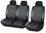 eSituro SCSC0127 universal Sitzbezug Sitzbezüge für Auto Transporter 1+2 Schonbezug Schoner schwarz g