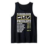 Herren Fliesenleger Preisliste Stundenlohn Tank Top