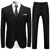 Allthemen Anzug Herren Anzug 3 Teilig Slim Fit Herrenanzug Hochzeit Anzüge Herren Modern Sakko für B