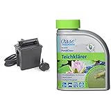 Pontec MultiClear Set 8000 Teichfilter & Oase 43140 AquaActiv PondClear Teichklärer 500 ml - sofort wirkende Teichpflege bindet Schwebealgen und wirkt gegen nicht filtrierbare Verunreinigung