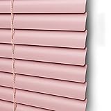 LXLA Jalousie Rollos Fensterrollos Rosa Aluminium Jalousie zum Mädchen Schlafzimmer,Sichtschutz Für Fenster-Lichtfilterung/Blackout Einstellbar,25mm Lamellen (Size : 140x120cm/55x47in)