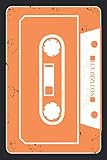 Notizbuch Retro Kassette | Buch für alle Kinder der 80er und 90er Jahre Kassettenrecorder | A5, 120 Seiten, liniert orange: Tagebuch im Vintage ... Gedanken und sonstige Eintragungen, Walk