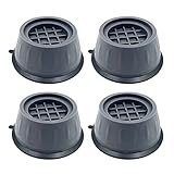 4 Stück Waschmaschine Füße Schwingungsdämpfer - Anti Vibration Fußpolster Vibrationsdämpfer, Gummi Anti Rutsch Pads Antivibrationsmatte, Universal Waschmaschinenunterlage für Waschmaschine, Trock