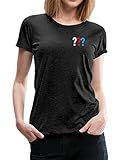 Spreadshirt Die DREI Fragezeichen Kleines Logo Frauen Premium T-Shirt, L,