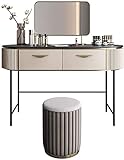 WYDMBH Schminktisch Makeup Table Cosmetics Dressing Table mit HD Spiegel, for Wohnung Schlafzimmer Möbeldekoration (Size : 1.0M)