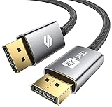 [VESA-Zertifiziert] DisplayPort Kabel 144Hz 2M, Silkland DP Kabel 4K@60Hz, 2K@144Hz/165Hz, 1080@240Hz 3D, 4K Monitor Kabel DisplayPort 1.2 mit FreeSync/G-Sync für 144Hz-Gaming-Monitor PC Grafikk