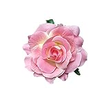 HENGSONG Elegante Damen Accessoires Haarblumen Haarblüte Haarspange Haarschmuck Rose Broschen Ansteckblume viele Farben (Rosa)