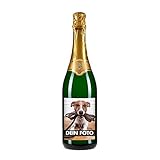 Eventwein Sekt mit eigenem Foto und Text gestalten, persönliches Geschenk zum Geburtstag, zur Hochzeit oder zu Weihnachten, optional mit Geschenkverpackung, Herkunft Deutschland (Dein Foto, 0.75L)