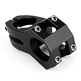 zootop 31,8 mm Fahrradschaft Länge 45 mm Mountainbike Vorbau Rennrad MTB Vorbau 0-Grad Lenker Vorbau Aluminiumlegierung Kurzschaft für die meisten Fahrräder, Rennräder, Fixie Gear, MTB, BMX (Schwarz)