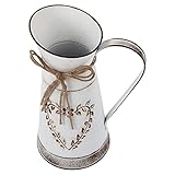 YARNOW Retro Vase Eisen Party Deko: Gusseisen Blumenvase Tisch Outdoor Dekoration Geburtstag Hochzeit Geschenk