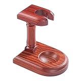 JTYX Rohrgestelle für Raucher Holzpfeifen-Ausstellungsregal Rotes Sandelholz 1 Pfeifenhalter Stand Herrengeschenk