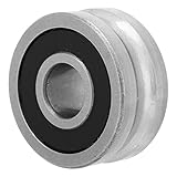 ANROSTA 1 stück 8x24x11mm Lager Stahl U Nut Einzelne Rollenspur Lagerführung lineare Gleitlager Gehäusehalterung