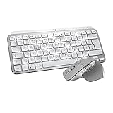 Logitech MX Master 3 Kabellose Maus, Bluetooth und 2.4 GHz Verbindung via USB-Empfänger, 4000 DPI Sensor, Ultra-schnelles Scrollen, Für alle Oberflächen, 7 Tasten, PC/Mac/iPadOS - Hellg