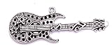 H-Customs Gitarre Rock Musik Instrument Charm Anhänger Kettenanhänger Bastelbedarf Schmuck
