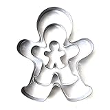 Markenlos Lebkuchenmann 3er Set 3/6,5/10 cm Ausstecher, Ausstechform aus Edelstahl, Ging