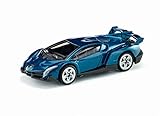 siku 1485, Lamborghini Veneno, Metall/Kunststoff, Spielzeugauto für Kinder, Dunkelblau, Bereifung aus G
