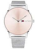 Tommy Hilfiger Damen Analog Quarz Uhr mit Edelstahl Armband 1781970