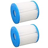 Tomantery Kinderpoolfilter, leicht zu reinigender Spa-Filterkartuschenersatz, Starke Säurebeständigkeit, 88 x 78 mm, hohe Temperaturbeständigkeit für Whirlp
