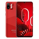 Handys ohne Vertrag Günstig, Ulefone Note 6P 4G Smartphone Android 11 Go Octa-Core 32GB ROM 128GB Erweiterbar mit 8MP Kamera 6,1 Zoll 3 Slots/Face ID/GPS/WiFi/FM/Große Schrift Dual SIM Handy-ROT