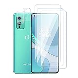 Wookfiss Panzerglas Schutzfolie(3)+Kamera Panzerglas(2) für OnePlus 9 Klar Displayschutzfolie aus gehärtetem Glas kompatibel mit OnePlus 9 [Anti-Kratzen] [Blasenfrei] [9-H-Härte]