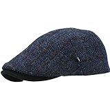 Balke Gatsby Harris Tweed Flatcap scot blau Sportmü